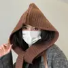 Bufanda Nueva de Otoño e Invierno con Capucha, Gorro, Chal, Ropa Exterior Cálida Todo en Uno, Protector de Cuello Cortavientos y Antifrío de Alta Gama