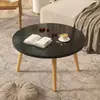 Escritorio Pequeño para Ventanas de Mirador, Mesa Redonda Pequeña, Mesa Lateral para Sofá, Mesa de Café Pequeña para Sala de Estar, Mesa Plegable Simple Móvil Estilo Europeo Venta al por Mayor