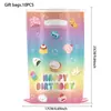 Bestseller transfronterizo: Mantel desechable temático de squishy, bollos, gelatina, fondo de decoración de fiesta de cumpleaños para niños