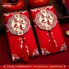 Bolsa Roja de Sobres para Inauguración de Casa 2025 Estilo Nuevo Brillo Creativo Rojo para Mudarse a una Casa Nueva y Suministros de Mudanza