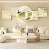 Pintura Decorativa Moderna de Luxo Leve para Sala de Estar Simples Sentido Avançado Parede de Fundo de Sofá Estéreo Luminoso Decoração de Parede Pintura de Luminária de Parede LED