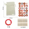 2026 Nuevo Calendario de Cuenta Regresiva de Adviento Bolsita de Regalo Bolsa de Algodón con Cordón Bolsita de Regalo de Año Nuevo