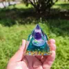 Bola de cristal 73 estilos pirámide transfronteriza bola de cristal grava pirámide artesanías para el hogar adornos de resina