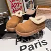 Zapatos Birkenstock de cobertura total retro blancos gruesos y forrados de felpa para mujer, comercio exterior transfronterizo, zapatos de algodón cálidos peludos para la nieve, de altura creciente, para invierno