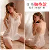 Nuevos Pijamas Sexys para Mujer, Tentación de Encaje, Tirantes para Primavera y Otoño Incluyendo Camisón, Falda Delgada de Seda de Hielo de Verano, Juego Completo Ll76