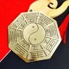 Espejo Gua Sha Grande de Cobre Espejo Convexo para el Hogar Diagrama Yin Yang Tai Chi Colgante de Puerta Ventana de Balcón Espejo Cóncavo Lente Convexo de Cobre