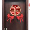 Traje de diseño de habitación de bodas fuente de personaje pegatinas para puerta decoración de bodas casa nueva pegatinas de personaje feliz dormitorio hombres y mujeres artículos para bodas