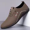 Sapatos Masculinos de Couro de Lado Único, Sapatos Masculinos de Couro Outono e Inverno, Sapatos de Couro para Dirigir Casuais e Confortáveis, Sapatos de Couro Versáteis para Negócios, Sapatos Impermeáveis