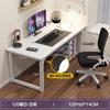 Escritorio de escritorio simple, escritorio para computadora, escritorio para estudiantes, escritorio para el hogar, escritorio de madera de acero, mesa de oficina moderna simple, mesa doble