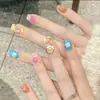 Joias Feitas à Mão DIY Transfronteiriças, Acessórios para Unhas, Peças de Unha Usáveis, Arte de Unha de Tartaruga Pequena, Acessórios Pequenos de Resina para Capa de Celular