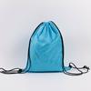 Bolsa de maratón en blanco, poliéster, con bolsillo, para publicidad, mochila con cordón, paquete deportivo, personalización de bolsillo.