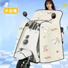 Cubierta a Prueba de Viento para Vehículo Eléctrico de Verano, Estilo Capa con Protección Solar, Parasol de Cobertura Total, Impermeable para Motocicletas Eléctricas, Nuevo Modelo Delgado para Primavera y Otoño