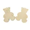 Oso de Madera sin Terminar Forma de Oso Decoraciones DIY Manualidades DIY Etiqueta de Regalo de Navidad Para el Hogar