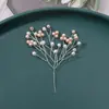 Elegante Casual Dos Tonos Perlado Cuentas de Arroz Rama de Árbol DIY Tejido a Mano Pasador de Pelo con Cuentas Accesorios para el Cabello Material para Pendientes Venta al por Mayor