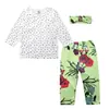 Entrega de peça única primavera e verão Comércio exterior fornecimento INS roupas infantis meninos e meninas bebê macacão de manga curta camiseta estampada calças