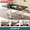 Mesa Dobrável Retangular Mesa de Jantar Apartamento Pequeno Não Requer Instalação Móvel Simples Mesa de Jantar Dobrável Mesa de Computador