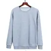 Sudadera Lisa de Cuello Redondo para Hombres y Mujeres, Sudadera de Moda Lisa Pullover Estilo E22 Blanco Cuello Redondo