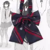 Colección de Pajaritas RayadasPajarita JK Sin Corbata Plana con Plumas Estilo Japonés Camisa de Uniforme Escolar Estilo Estudiante
