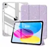 Aplicável à Capa Protetora Dobrável Tripla para iPad 11, Capa Protetora Rígida com Glitter Acrílico para iPad 10, Air 11 Polegadas à Prova de Queda
