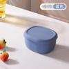 Caja de silicona engrosada para conservar alimentos frescos en el refrigerador, cocina portátil, de compartimentos cuadrados, apta para microondas, silicona, juego de lonchera para alimentos.