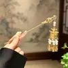 Nuevo Pasador de Aleación con Borla Estilo Chino para Mujer, Pasador de Gama Alta de Nicho, Pasador Versátil de Estilo Antiguo para Accesorios de Peinado Cheongsam y Hanfu