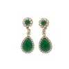 Pendientes de Aleación de Cobre para Mujer con Estilo Retro Francés, Diseño de Nicho, Temperamento Elegante de Gama Alta, Transmisión en Vivo Transfronteriza de Segunda Mano