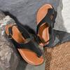 Sandálias Rasteirinhas de Fivela Slip-On Tamanho Grande Feminino para Uso Externo, Sandálias de Praia Transfronteiriças