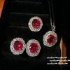 Pendientes de flor de turmalina rosa de Damasco, collar de circonitas de corindón rojo lubilai bañado en oro de 18 quilates de Sotheby's