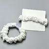 Elástico de Cabelo Floral de Chiffon Suave Estilo Coreano para Meninas, Corda de Cabelo Elástica Alta para Coque