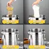 Recipientes selados de aço inoxidável: recipientes para sopa, recipientes para arroz, recipientes para entrega de comida, recipientes de grande capacidade para sopa e alimentos para uso doméstico, e recipientes para leite