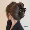 Pinza para el Cabello Negra Versátil para Mujer, de Gama Alta y Exquisita, Adecuada para Cabello Grueso, Pinza de Tiburón Grande para Recogido en la Parte Trasera de la Cabeza, Pinza Grande para el Cabello