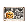 2024 Nova Halloween Retro American Home Tin Pintura Bar Café Fundo Parede Sem Moldura Pintura Decorativa