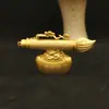 Nuevos Adornos de Pluma Wenchang Dorados Grandes Sha Jincai Adornos Decorativos para el Hogar y la Oficina Colección de Pinceles Panlong