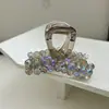 Pinza Grande de Garra de Cristal de Lujo de Gama Alta, Pasador Versátil de Moda para Mujeres, Nuevo Accesorio para el Cabello para Recogidos en la Parte Trasera de la Cabeza