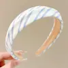 Diadema de tela de alta gama para otoño e invierno, extra ancha, adelgazante, estilo coreano, pinza para el pelo de terciopelo para mujer