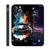 Adequado para Capa de Celular Apple 17Tpu Capa Mole Quadrinhos 16Promax Desenho Animado Carro 15Pro Capa Protetora Ip13
