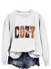 Suéter casual de manga larga Amazon temporada acogedora moda transfronteriza versátil cuello redondo abrigo holgado
