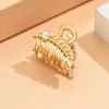 Versión coreana del clip para el pelo con pinza superior de perla, aleación con baño, clip para la parte trasera de la cabeza, pinza de pelo simple, de moda, versátil para mujer, venta al por mayor