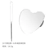 Paleta de Base Líquida de Acero Inoxidable Portátil Maquillaje Paleta Semicircular Especial para Corrector Varilla Mezcladora Set Completo