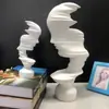 Artesanato de Modelo de Quarto Simples Acessórios para Casa Enfeites de Personagem Escultura Arte Abstrata Quarto Sala de Estar Rack de TV Pêndulo