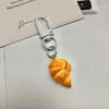 Llavero de Pan de Caracola de Sirena Lindo Corazón de Chica Dulce Colgante Dibujos Animados Colgante para Mochila de Estudiante Mejor Amigo