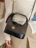 Yuezizhi 2026 principios de otoño nueva moda bolso versátil bolsa para lonchera bolso de cadena estilo vintage bolso cruzado tipo cubo esmerilado