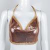 Explosiones Europeas y Americanas Amazon Avanzado Cadena de 8 palabras Sexy Cuello Top Top Top