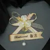 Flor de Muñeca para Dama de Honor Flor de Mano para Grupo Hermana de la Novia Estilo Bosque Boda Coreana Pulsera de Boda Padres Novio Padrinos Ramillete