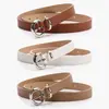 Cinturón Nuevo para Mujer Estilo Europeo y Americano con Hebilla Sencilla de Aleación, Versátil para Combinar con Jeans, Adecuado para el Trabajo