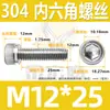 Acero Inoxidable 304 Tornillo de Cabeza Moleteada con Hexágono Interior Tornillo de Cabeza Cónica con Hexágono Interior 2M3M4M5M6M8