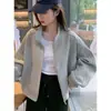 Chaqueta deportiva de alta gama para mujer, nueva de otoño 2026, chaqueta de béisbol casual versátil, cárdigan holgado de corte ajustado