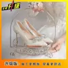 Tacones de Aguja de Corte Bajo Versátiles de Diseñador Único para Mujer, Nuevo Estilo Primavera/Verano 2025, Adecuados para Combinar con Vestidos, Tacones Altos de Punta