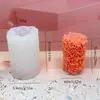 Molde de Vela de Columna de Rosa Tridimensional DIY Talla de Capullo de Flor Jabón Aromaterapia Yeso Adorno