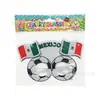 Gafas de Fanático de Fútbol para la Copa Mundial 2026 en Estados Unidos, Canadá y México, Decoraciones para Fiesta de Apoyo Multipaís y Accesorios para Fotografía